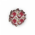 thumbnail image 5 of Floral Ottoman Cover, Close up High Detailed Roses, 2 Piece Slipcover Set with Ruffle Skirt for Square Round Cube Footstool Decorative Home Accent, Standard Size, Pink Multicolor, by Ambesonne, 5 of 5