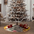 thumbnail image 4 of Lukts Floral Sunglasses Cat Art Print Color Life Christmas Tree Skirt, Winter Holiday Tree Mat Decoration ,Can be Used as A Shawl-48", 4 of 6