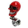 thumbnail image 4 of Skull Steering Wheel , Steering Wheel Control Knob 3cm Diameter Sturdy Durable Metal Resin Wear Resistant  Driving  For Car Black,Red, 4 of 8