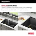 thumbnail image 6 of Delta 95B9031-33D Rivet 33" Undermount Double Basin Stainless Steel Kitchen Sink - PVD, 6 of 7