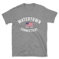 thumbnail image 1 of Watertown Connecticut Patriot Men's Cotton T-Shirt, 1 of 1