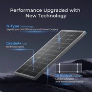 Renogy 2PCS Solar Panels 100 Watt 12 Volt, High-Efficiency Monocrystalline PV Module Power Charger for RV Marine Rooftop Farm Battery and Other Off-Grid Applications, 2-Pack 100W