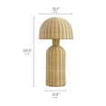 thumbnail image 2 of Briar Rattan Table Lamp in Natural, 2 of 3