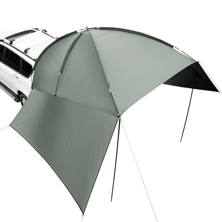 10 x7  Vehicle Awning for Trucks SUVs & Vans - PU2000mm UV50+ Shade with Side Canopies & Storage Bag Perfect for Camping