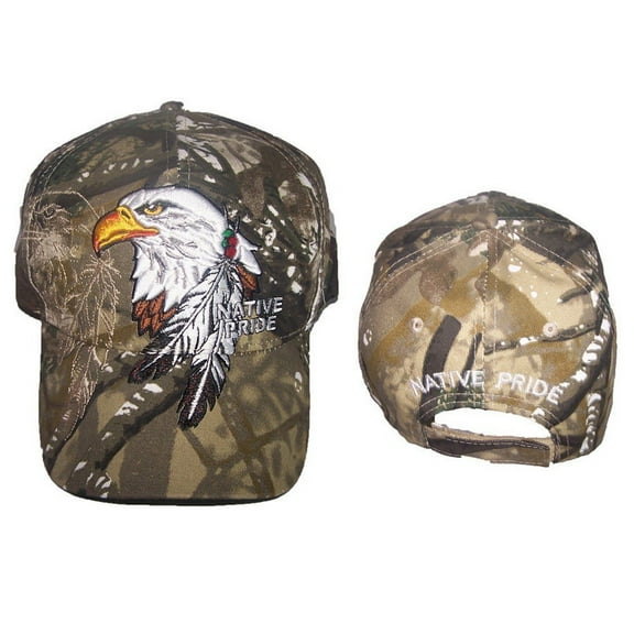 Eagle & Feathers Native Pride Baseball Caps Hats Embroidered (CapNp654  ZW)