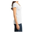 thumbnail image 3 of Yellow Rooster Women's Juniors Very Important V-Neck Cotton Tee White L, 3 of 6