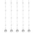thumbnail image 1 of 5 Pcs Acrylic Crystal Garland Strands, Clear Crystal Beads Strands Round Bead String Hanging (1m/3.28Ft), 1 of 7