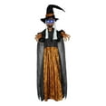 thumbnail image 4 of Bruja animada colgante para decoración de Halloween, casa embrujada, accesorio espeluznante, 70 pulgadas. negro, 4 of 9