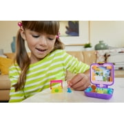 Polly Pocket Tiny Pocket Places Polly Farmer’s Market Compact, Micro Doll and Accessory