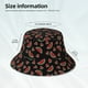thumbnail image 3 of Fotbe Watermelon Sombrero Tipo Pescador con Estampado – Sombrero de Sol de Algodón de Moda para Playa, Golf, Pesca, 3 of 6