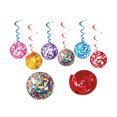 thumbnail image 2 of Christmas Decorations, 12pcs Hanging Disco Ball Ornaments for Christmas Tree Holiday Party Event Venue Background Decoration, Rotating Swirl Hanging Decor for Home and Festival Celebration, 2 of 4