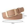 thumbnail image 6 of Women Belt Adjustable Length Metal Buckle Faux Leather Belt Versatile Solid Color Belt Jeans Shirt Coat Belt Fashion Accessories, 6 of 8