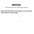 thumbnail image 2 of TOR Front Lower Rearward Suspension Control Arm and Ball Joint Assembly Kit for Car INFINITI G35 KTR-101563, 2 of 2
