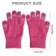 thumbnail image 3 of Lovely Mouth Cartoon Gloves with Screentouch Fingers Soft and Stretchy Short Hand Gloves for Student Office Daily Wear Yellow, 3 of 4