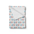 thumbnail image 2 of Cartoon Soft Flannel Fleece Throw Blanket, Pattern of Strollers with a Baby Inside, Cozy Plush for Indoor and Outdoor Use, 60" x 80", Sky Blue Blush White, by Ambesonne, 2 of 5