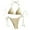 AB136 Beige, variant on Women 2 Pieces Bikini Set Plaid Print Halterneck Bikini Tops And Thong Bottom Swimsuit Female Relaxed Fit Summer Beach Vacation Swim Wear Beige Size M