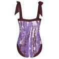 thumbnail image 4 of Aayomet Maillot de Bain Réversible Monokini Contrôle du Ventre, Violet m, 4 of 4