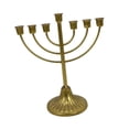 thumbnail image 1 of Candelabro judío, candelabro judío, Base ancha y resistente, candelabro antiguo Menorá, para sala de estar, repisa, dormitorio , 7 sucursal, 1 of 8