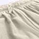 thumbnail image 5 of Hombres Sólido Casual Moda Sólido Cintura elástica Pantalones Leggings cortos medievales Pompotops oipoqjl41537, 5 of 7