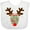 AA-White, variant on Inktastic Christmas Reindeer Face with Names and Red Nose Boys or Girls Baby Bib