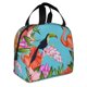 thumbnail image 2 of Disketp Tropical Jungle Flamingo Bolsa Térmica para Almuerzo para Hombre y Mujer, Ideal para Trabajo, Senderismo y Picnic, 2 of 8