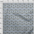 thumbnail image 2 of oneOone Voile de Coton Bio Imprimé Floral & Triangle BTY 42 Pouces de Large, 2 of 4