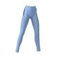thumbnail image 3 of Leggings de cintura alta a escala 1/6, ropa para figura, minipantalones de yoga para entrenamiento para mujer de 12 pulgadas azul claro, 3 of 6