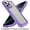 Light Purple, variant on For iPhone 16 Pro 6.3 inch METKASE Ultimate CaseX Transparent Hybrid Case with Metal Buttons And Camera Edges in Slide-Out Package - Light Purple