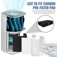 thumbnail image 5 of CFS  Pack of 2, Universal Cut to Fit Carbon Pre-Filter Pad Roll for Air Purifiers, Range Hood, Furnace Filters, & Air Conditioner Filters  Fresh Air for Indoor  Charcoal Air Filter Sheet  12"x48", 5 of 7