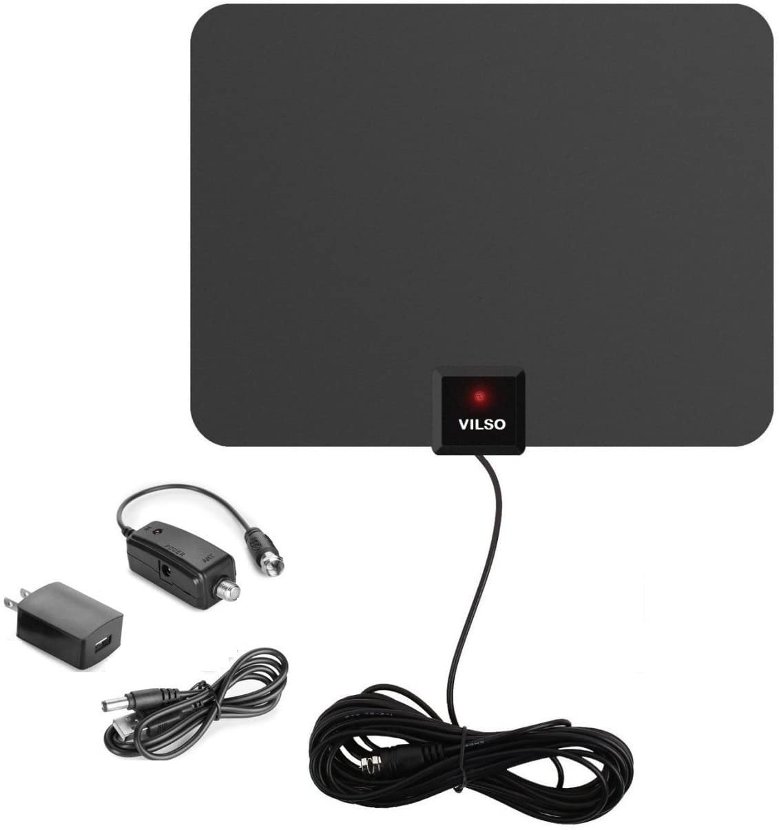 50-100Mile Range HDTV Clear View Antenna Digital Flat 1080P Amplified Booster 