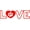 Red, variant on Vinyl Wall Decal: Love Cats Vinyl Wall Decal / Sticker | Kittens Decor / Decoration - 20"x8" [cat3]