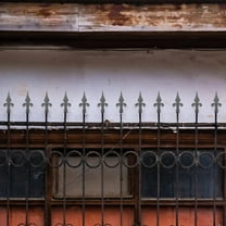 SEWCHICS Metal Fence Toppers Grey Cast Iron Garden Yard Decor Protective Finials 1Pack