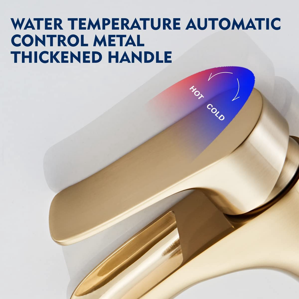 Brushed Gold Bathroom Faucet,Yundoom Waterfall Bathroom Faucet Brushed Gold,Pop Up Drain Bathroom Sink Faucet,Single Handle Bathroom Faucets,Faucet for Bathroom Sink,Vanity Farmhouse Bathroom Faucet