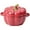 Red, variant on Yettn Pumpkin Dutch Oven,Ceramic Pumpkin Dutch Oven with Lid: Oven Safe Soup Bowls & Casserole Dish, Double Ear Design for Home Cooking, Baking Serving Pot Seasonal Tableware