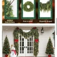 thumbnail image 4 of Artificial Soft Rattan Christmas Halloween Decoration Hotel Decoration Indoor And Outdoor, Realistic Pine Garland for Seasonal Celebrations and Festive Home, Christmas garland, 4 of 7
