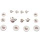thumbnail image 1 of 15 pieces Porcelain tea set miniature foods Chinese rose dishes cup, 1 of 5