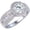 size 6, variant on Classic Diamond Cut Halo Ring Cubic Zirconia 925 Sterling Silver Plated Solitaire Engagement Ring for Women Round Cut Wedding Promise Band Eternity CT Round Solitaire Rings for Her size 9