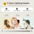 thumbnail image 6 of Black Vanity Desk with Mirror and Lights,11 Drawers Makeup Vanity Desk with Tempered Glass top, Adjustable Brightness with 3 Lighting Modes,Vanity with Magnetic 5X Magnifier for Bedroom, 6 of 6