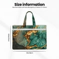 thumbnail image 3 of Pofeuu Emerald Color Gold Marble Print Laptop Bag Carrying - Computer Bag Laptop Case Shoulder Slim Work Travel, 3 of 8
