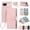 Pink, variant on Allytechgroup Wallet Case for Google Pixel 9A, Zipper Pocket Phone Case with Card Slots, Crossbody Strap, Magnetic Closure Shockproof PU Leather Flip Folio Case for Girls Women, Cyan