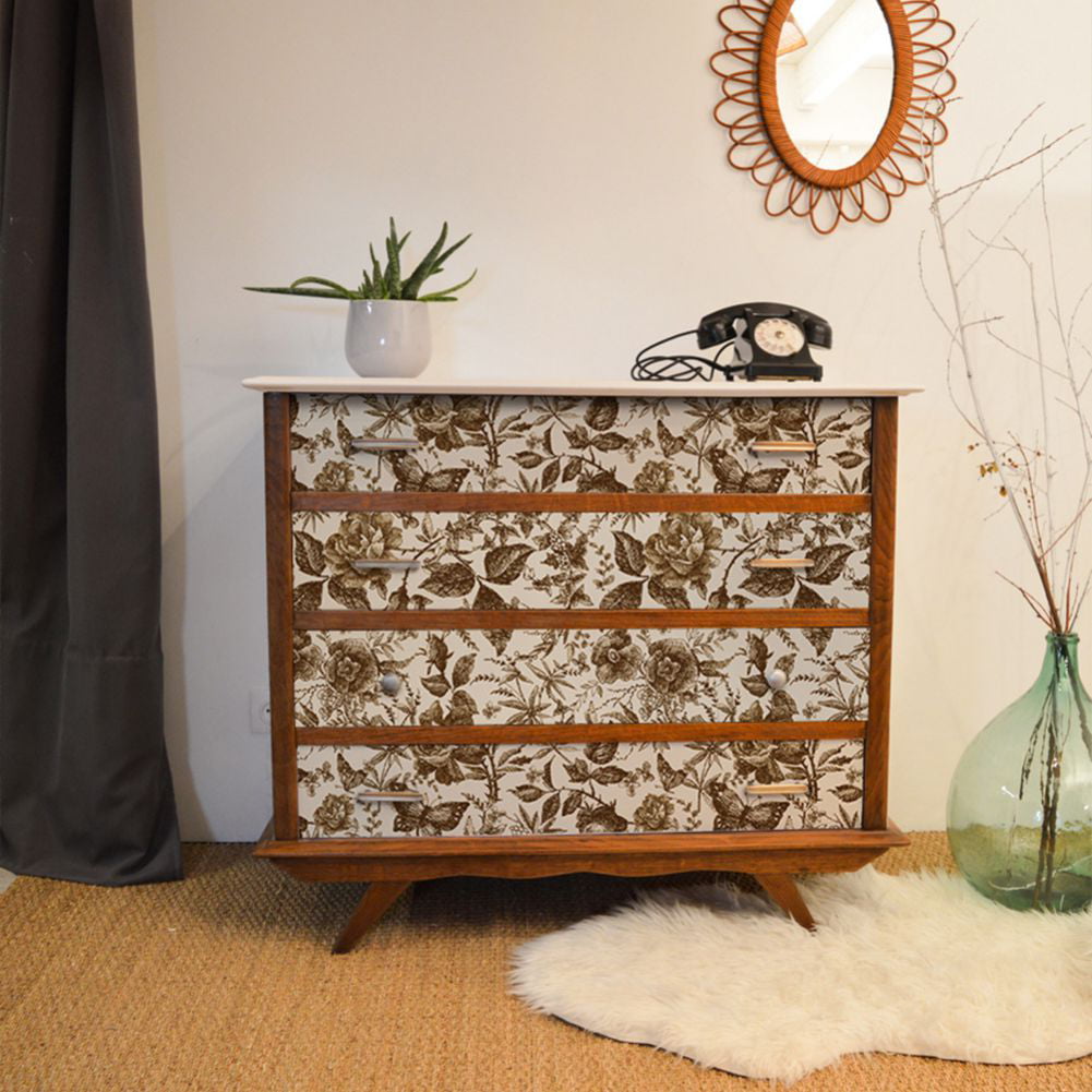 Can you wallpaper furniture DIY wallpaper dresser tutorial