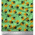 thumbnail image 1 of Soimoi Green Silk Fabric Leaves & Floral Clip Art Fabric Prints By Yard 42 Inch Wide, 1 of 1