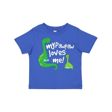 

Inktastic My PawPaw Grandpa Loves Me Dinosaur Gift Toddler Boy Girl T-Shirt