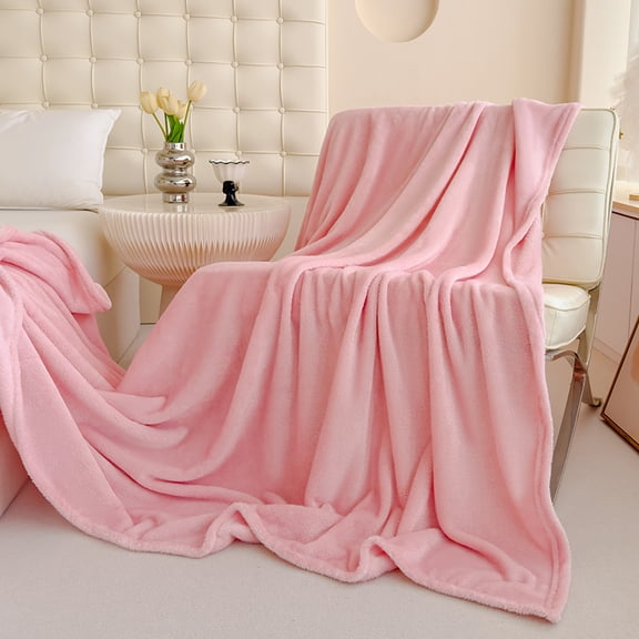 Single/Queen/Super King Thicker Fleece Throw Blanket for Bed or Sofa , Soft Plush Blanket