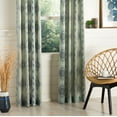 thumbnail image 3 of SAFAVIEH Florina Grommet Curtain Panel, 52" x 96", Blue/Multi, 3 of 5