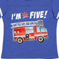 thumbnail image 4 of Inktastic I'm 5 Fire Truck 5th Birthday Boys or Girls Toddler T-Shirt, 4 of 5