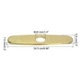 thumbnail image 2 of 10 Inch Sink Hole Cover, Deck Plate Escutcheon for 1 or 3 Hole Kitchen Faucet, Tap Hole Cover Brushed Gold, 2 of 5