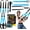 Blue, variant on Resistance Kit | Full- Workout with Suspension Trainer Straps, Door Anchor, Handles, and Carrying Bag | Complete Gym Equipment