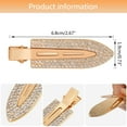 thumbnail image 2 of 8PCS No Bend Hair Clips, Rhinestone No Bend Clips Hair Styling Bangs Clips Diamond Metal No Bend No Dent Flat Clip Curl Makeup Pin Barrette for Women Hairstyle Salon Hairdressing Waves Application, 2 of 5