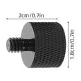 thumbnail image 2 of VERDANVERSE 10Ud Soporte Adaptador De Micrófono Universal Con Tornillo De Metal Para Trípode Negro, 2 of 6